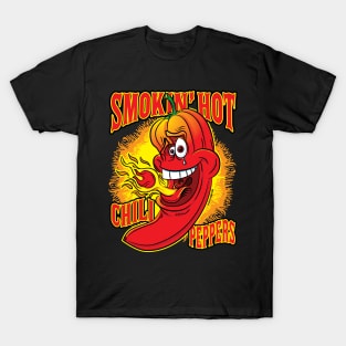 Smokin Hot Spicy Flaming Red Hot Chili Pepper T-Shirt